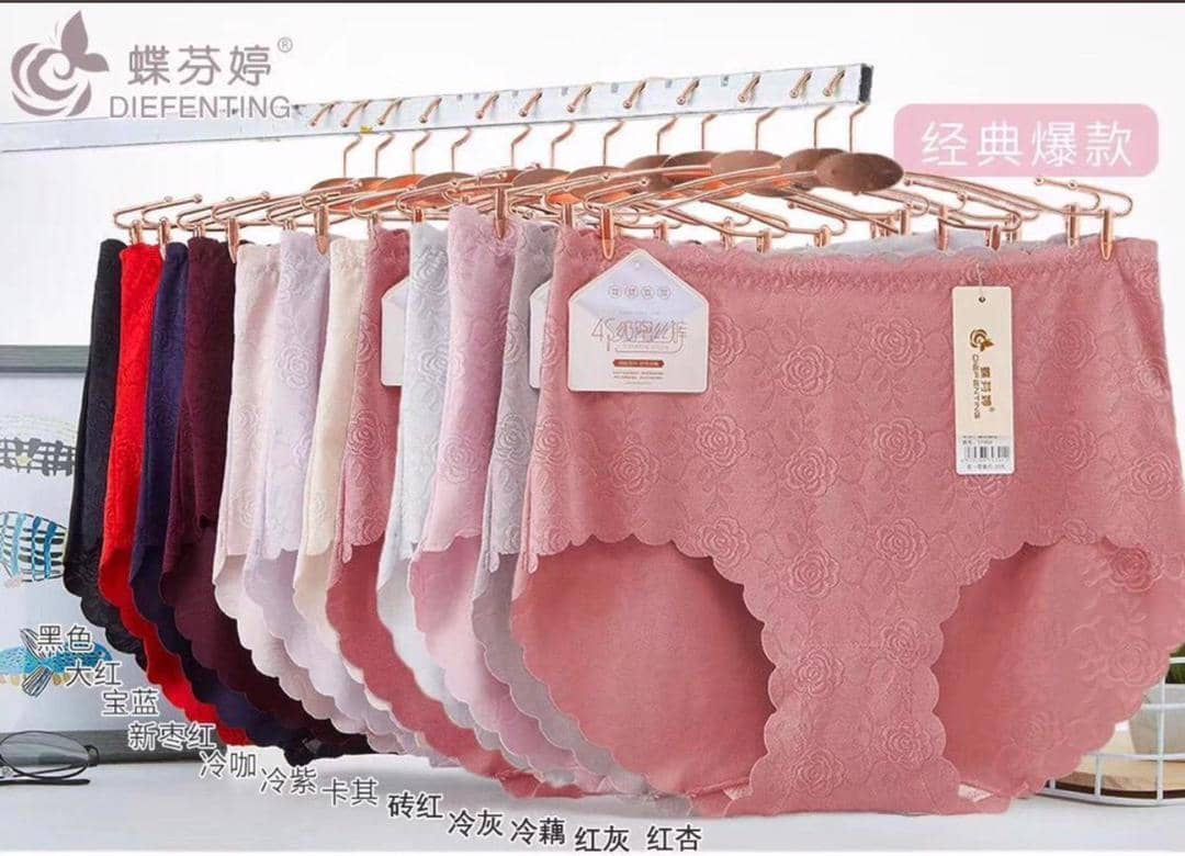 6 pcs Sexy High-Waist Cotton Panties for Women – Soft, Breathable & Flattering Tummy Control Lingerie