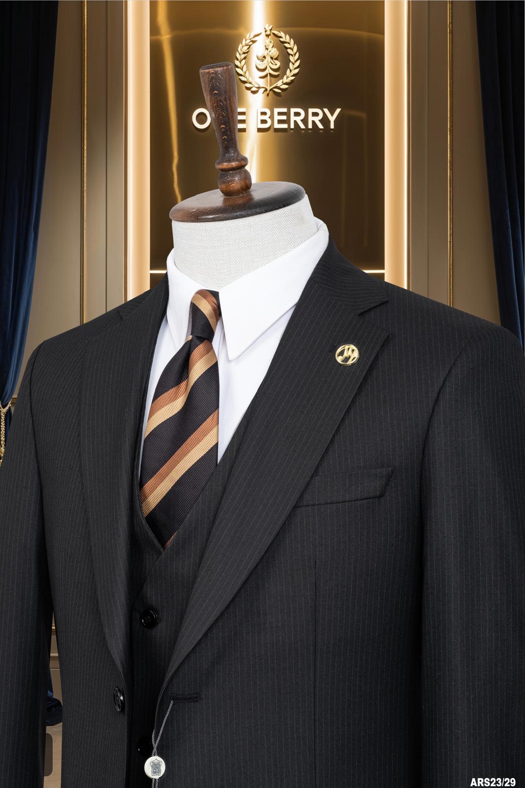 Men’s Fashion Slim Fit 3 piece Suit with free tie  – Premium Formal Wear Made in Turkey – Stylish Blazer and Trousers Set for Business, Weddings, and Special Occasions