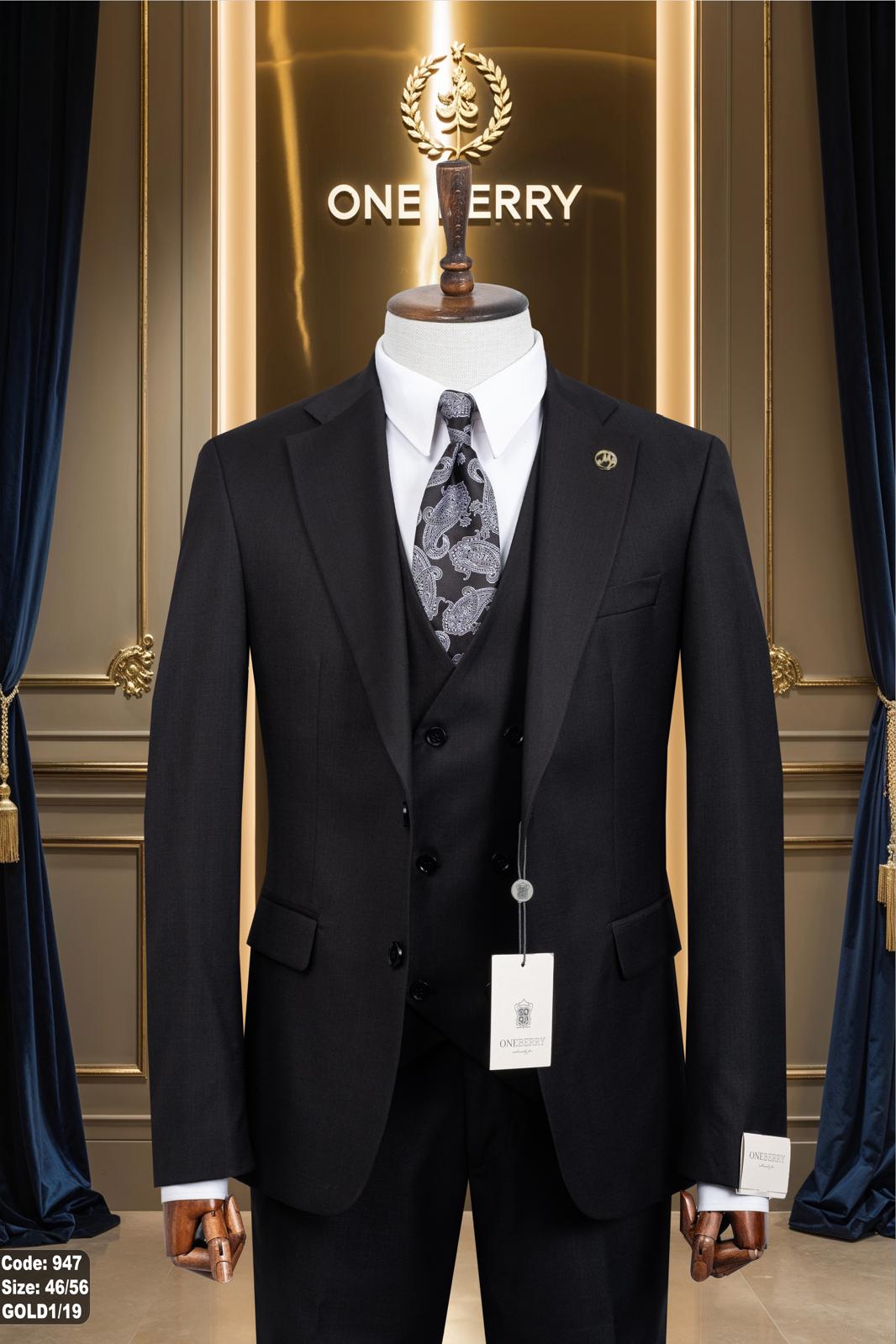 Men’s Fashion Slim Fit 3 piece Suit with free tie  – Premium Formal Wear Made in Turkey – Stylish Blazer and Trousers Set for Business, Weddings, and Special Occasions