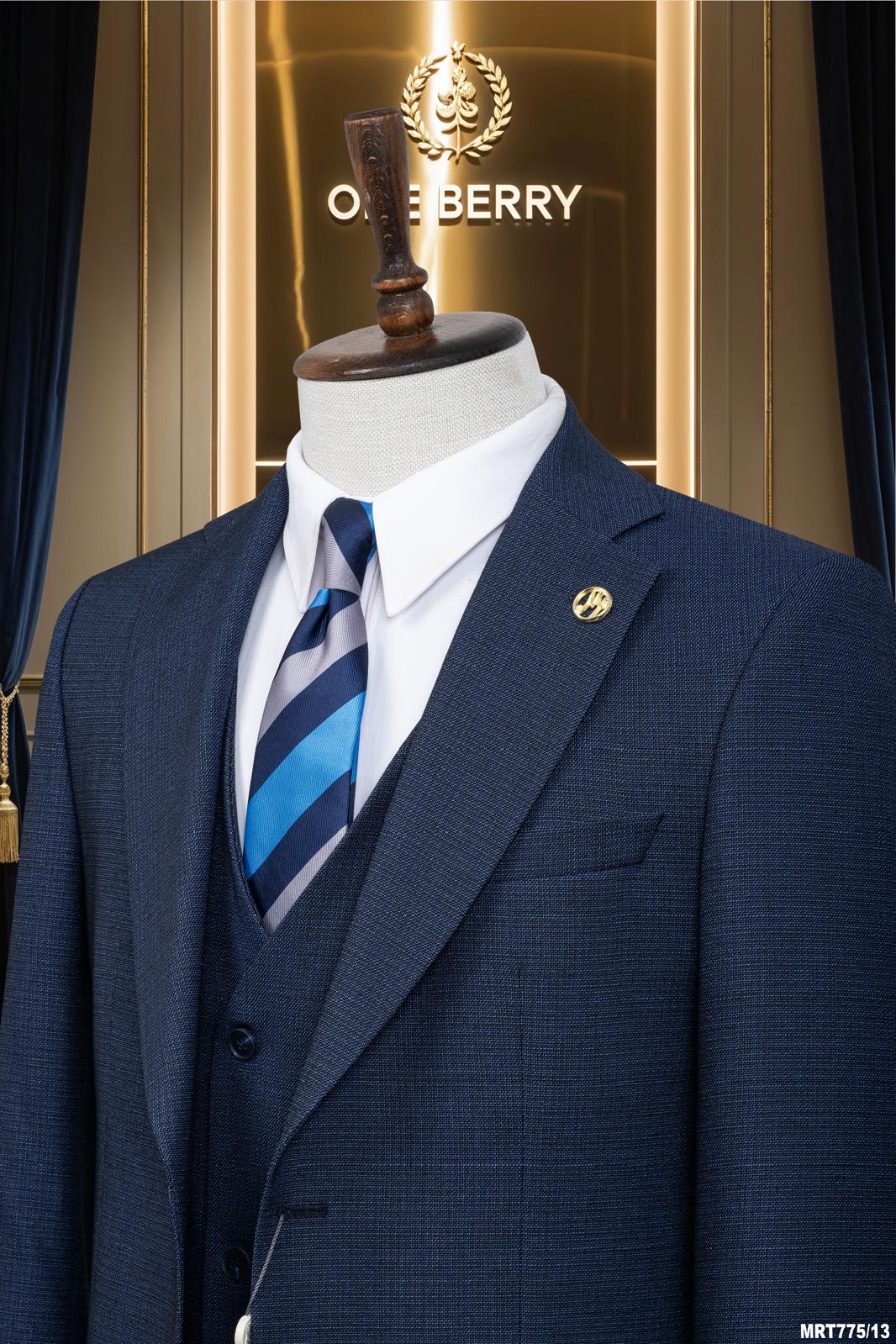 Men’s Fashion Slim Fit 3 piece Suit with free tie  – Premium Formal Wear Made in Turkey – Stylish Blazer and Trousers Set for Business, Weddings, and Special Occasions