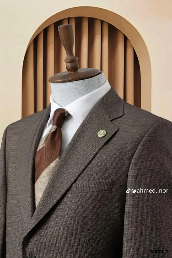 Men’s Fashion Slim Fit  2 piece Suit with free tie  – Premium Formal Wear Made in Turkey – Stylish Blazer and Trousers Set for Business, Weddings, and Special Occasions