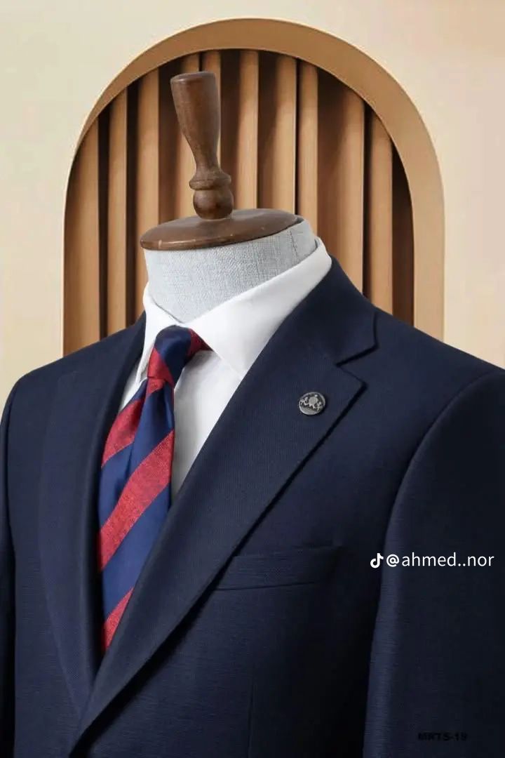 Men’s Fashion Slim Fit  2 piece Suit with free tie  – Premium Formal Wear Made in Turkey – Stylish Blazer and Trousers Set for Business, Weddings, and Special Occasions