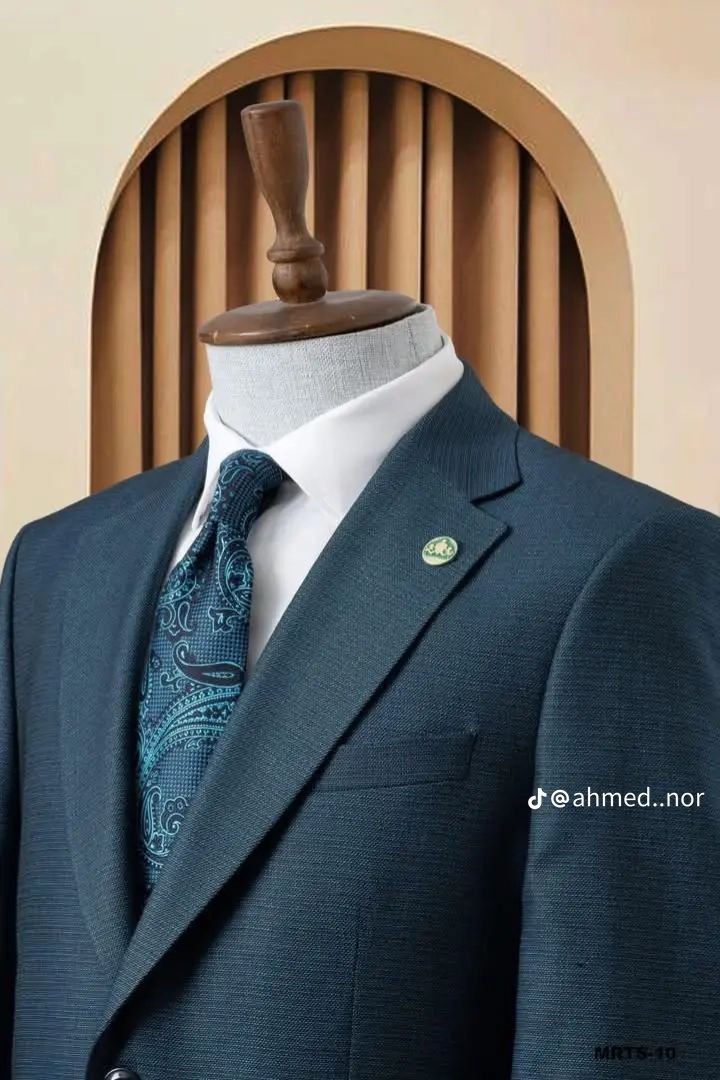 Men’s Fashion Slim Fit  2 piece Suit with free tie  – Premium Formal Wear Made in Turkey – Stylish Blazer and Trousers Set for Business, Weddings, and Special Occasions