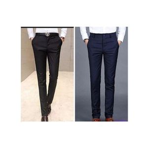 "Fashion Men's Formal Official Trousers - Premium 2-Pack, Elegant and Comfortable Office Wear for Men, Perfect Fit for Business, Meetings, and Formal Events"
