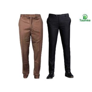 "Fashion Men's Formal Official Trousers - Premium 2-Pack, Elegant and Comfortable Office Wear for Men, Perfect Fit for Business, Meetings, and Formal Events"