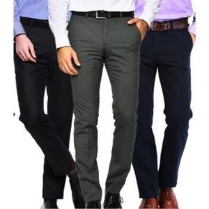 "Fashion Men's Formal Official Trousers - Premium 3-Pack, Elegant and Comfortable Office Wear for Men, Perfect Fit for Business, Meetings, and Formal Events"