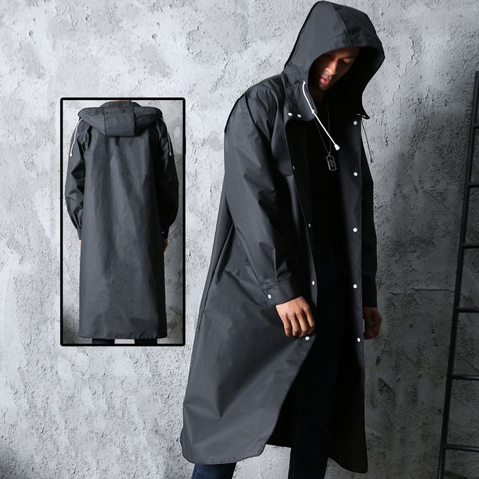 “Premium Heavy-Quality Adult Raincoat with Cap – Ultra-Durable, Waterproof, 110cm Full-Length Design, Unisex Fit Up to 120kg for Maximum Protection in All Weather Conditions”