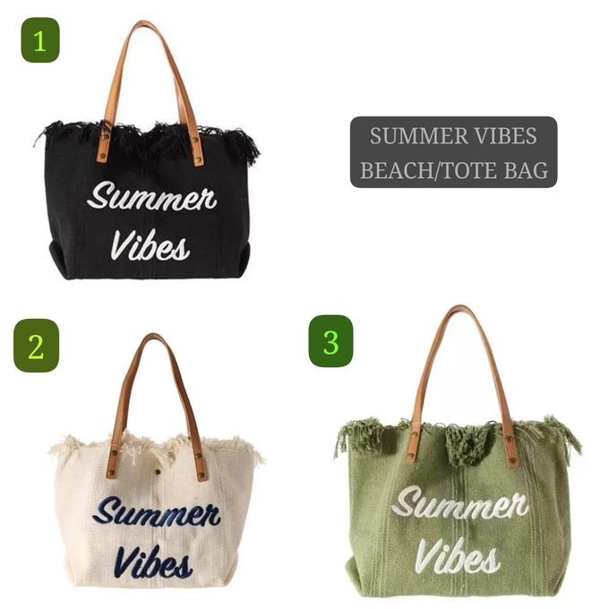 Summer Vibes Women’s Tote Bag – Large Capacity Travel Shopper Handbag, Stylish Ladies Shoulder Bag for Beach, Work & Everyday Use
