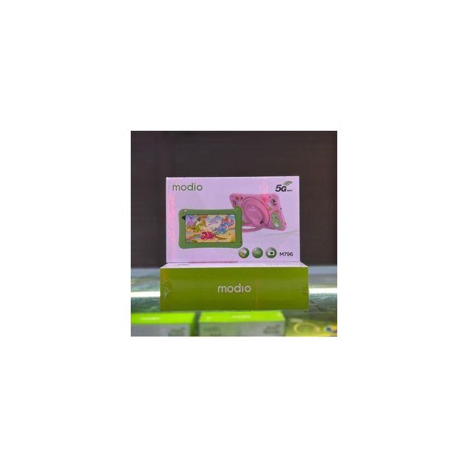 Modio NEW M128 Kids Study Tablet, with Free Wireless Headphones8-Inch HD Display, 6GB RAM + 256GB ROM, 4000mAh Battery, 5G SIM Card Slot, WiFi & Mobile Data Support, Silicone Protective Cover,