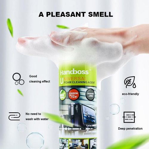 Handboss 3 PCS Universal Foam Cleaning Agent – Powerful Multi-Purpose Deep Cleaning Spray for Home, Office & Car