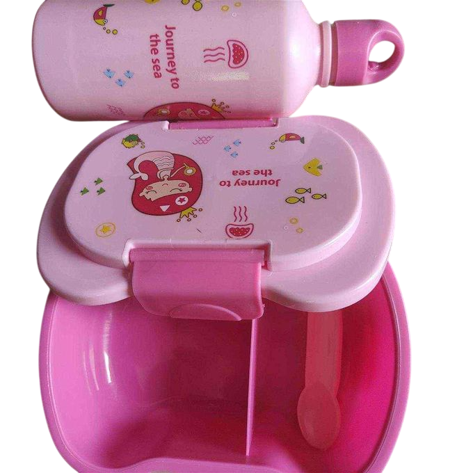 Premium Kids Lunch Boxes and Kids Water Bottles Set – Colorful, Durable & BPA-Free Partitioned Lunchbox with Multiple Compartments, Leak-Resistant Design, and Child-Friendly Water Bottle for School,