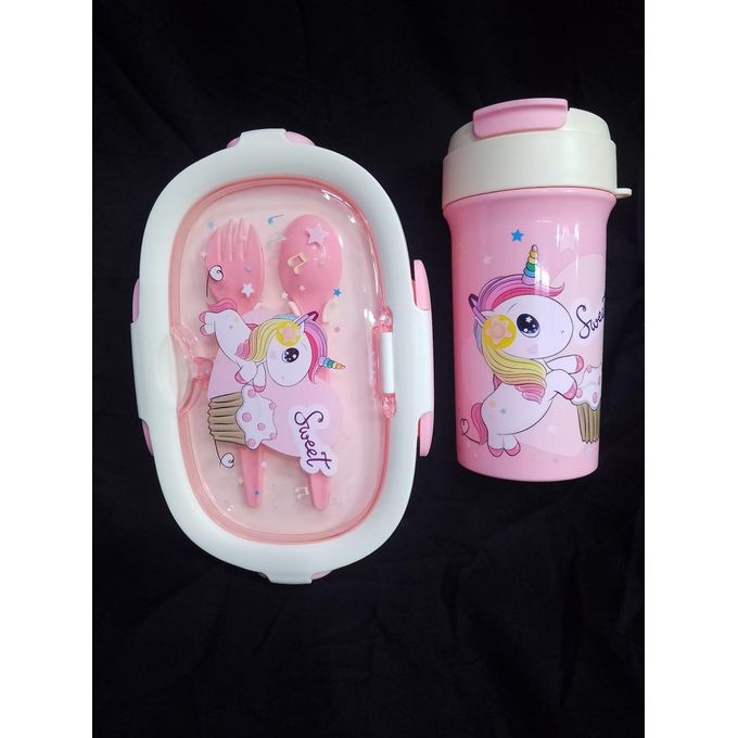 Premium Kids Lunch Boxes and Kids Water Bottles Set – Colorful, Durable & BPA-Free Partitioned Lunchbox with Multiple Compartments, Leak-Resistant Design, and Child-Friendly Water Bottle for School,