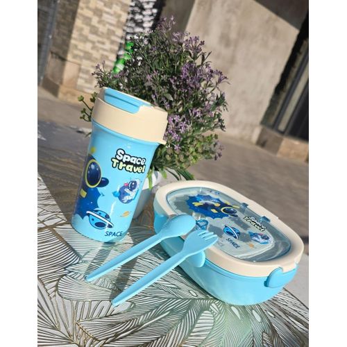 Premium Kids Lunch Boxes and Kids Water Bottles Set – Colorful, Durable & BPA-Free Partitioned Lunchbox with Multiple Compartments, Leak-Resistant Design, and Child-Friendly Water Bottle for School,