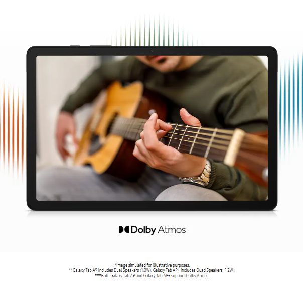 Brand New Samsung Galaxy Tab A9+ 5G 128GB + 4GB 11.0" TFT LCD 90Hz Display 8MP Camera Android 13 (Upgradable to Android 15) Snapdragon 695 15W 7040mAh Tablet