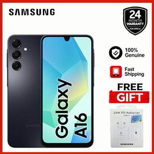 [Free Gift] Samsung Galaxy A16 128GB+4GB 6.7" Super AMOLED Display 50MP Triple Camera Android 14 Mediatek Helio G99 5000mAh 25W Type-C Charge Smart Phones phone
