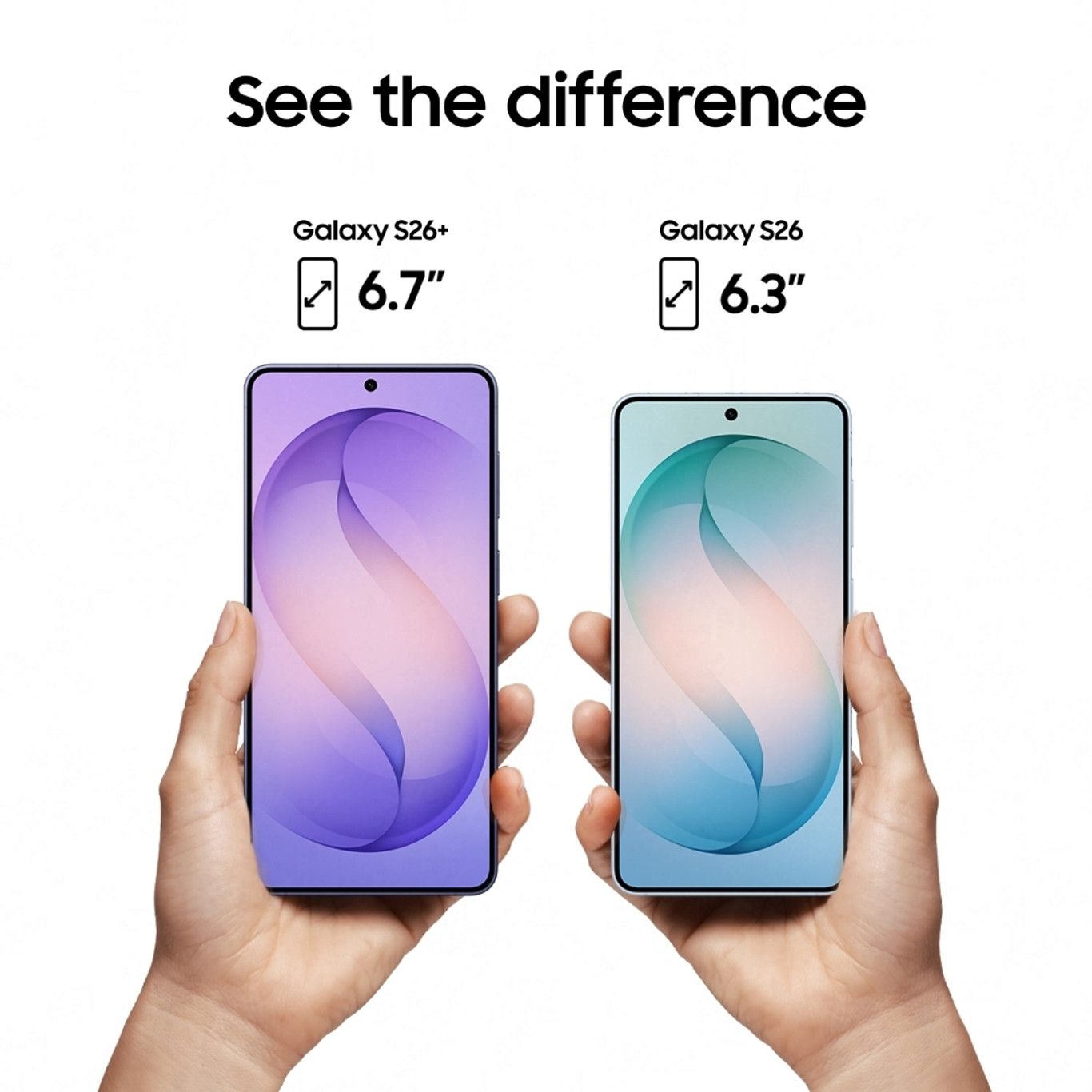 New Arrival Samsung Galaxy S26+ 5G 512GB + 12GB 6.7" 120Hz Dynamic LTPO AMOLED 2X Privacy Secure Display 50MP Snapdragon 8 Elite Gen 5 45W 4900mAh IP68 Android 16 S26 Plus AI Smart Phone