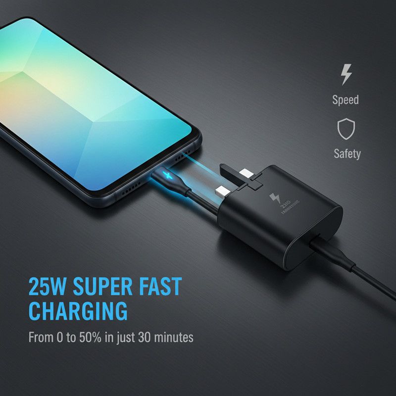 [Free Charger] Brand New Samsung Galaxy A06 64GB+4GB  MTK Helio G85 (12nm) 50MP Dual Camera 6.7" Large Display 5000mAh 25W Type-C Charge Android 14 Dual SIM Smart Phones Side Fingerprint Unlock phone