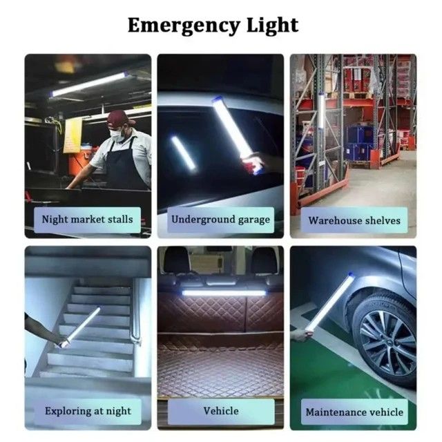 15cm Portable LED Rechargeable Tube – 20W Magnetic Suspension Camping & Emergency Light for Outdoor Lighting, Night Markets & Emergency House Use