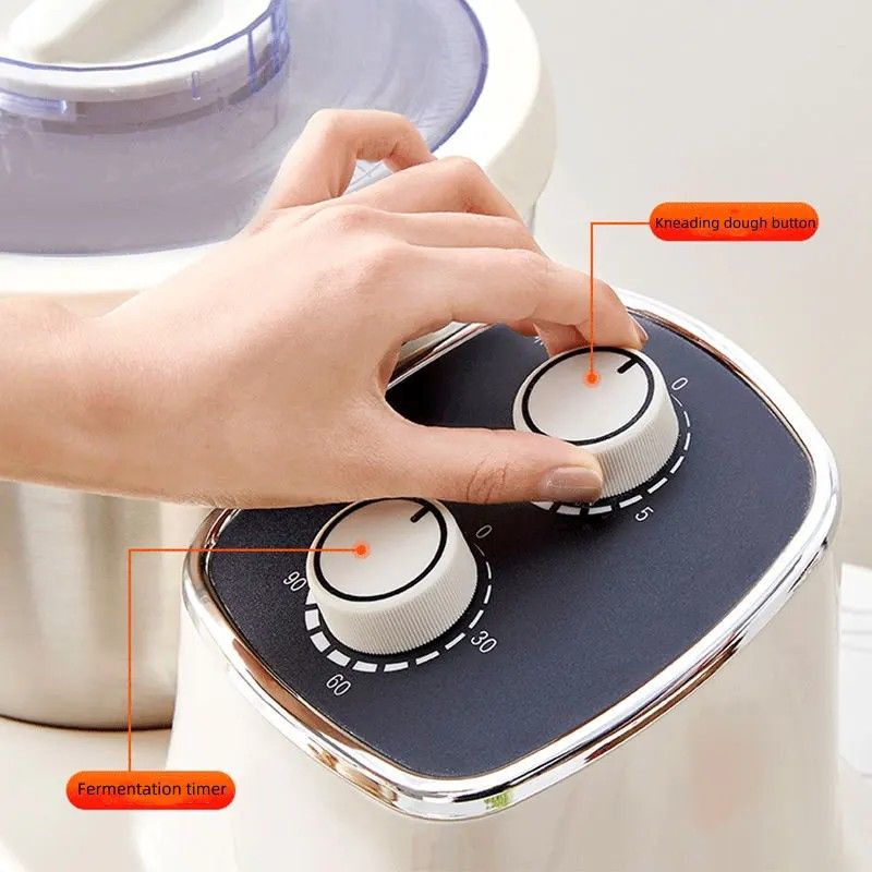 5L Multi-Purpose 2-in-1 Ferment Kitchen Appliance – Dough Maker, Bread & Pizza Mixing Machine with Smart Kneading, Adjustable Timer & 500W Motor