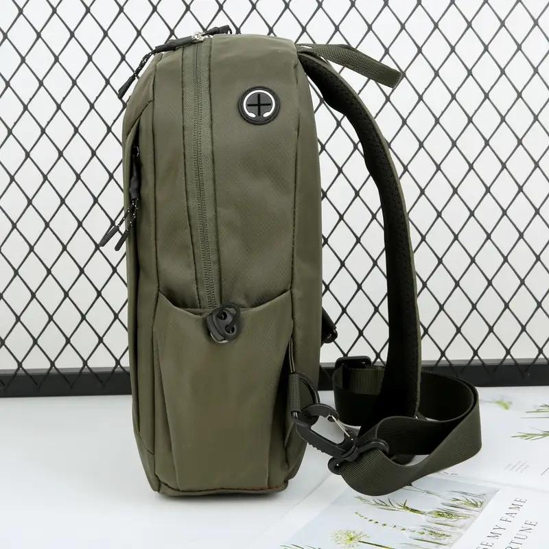 Casual Chest Cross Shoulder Bag for Sports, Leisure and Travel, Water-Resistant Fashion Crossbody Backpack with Adjustable Shoulder Strap for Daily Use and Outdoor Activities