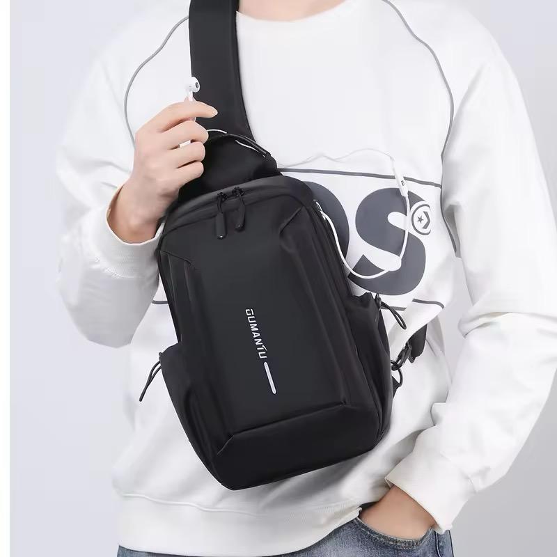 Casual Chest Cross Shoulder Bag for Sports, Leisure and Travel, Water-Resistant Fashion Crossbody Backpack with Adjustable Shoulder Strap for Daily Use and Outdoor Activities