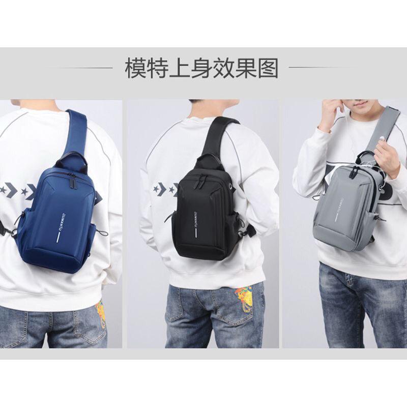 Casual Chest Cross Shoulder Bag for Sports, Leisure and Travel, Water-Resistant Fashion Crossbody Backpack with Adjustable Shoulder Strap for Daily Use and Outdoor Activities