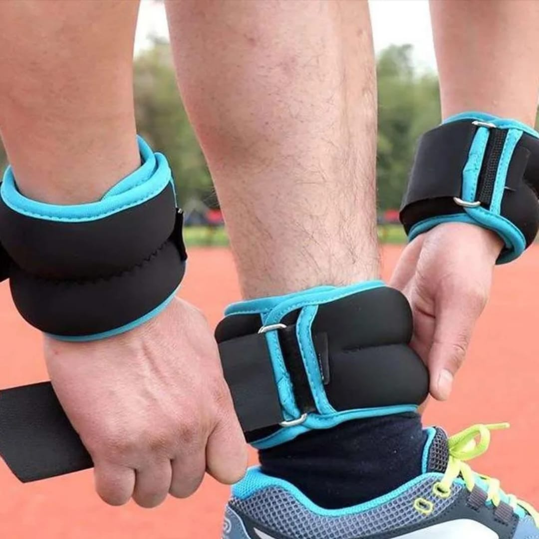 Adjustable Ankle Weights – Sold as a Pair for Home Fitness, Walking, Running & Rehabilitation Exercises to Build Leg Strength and Endurance Safely