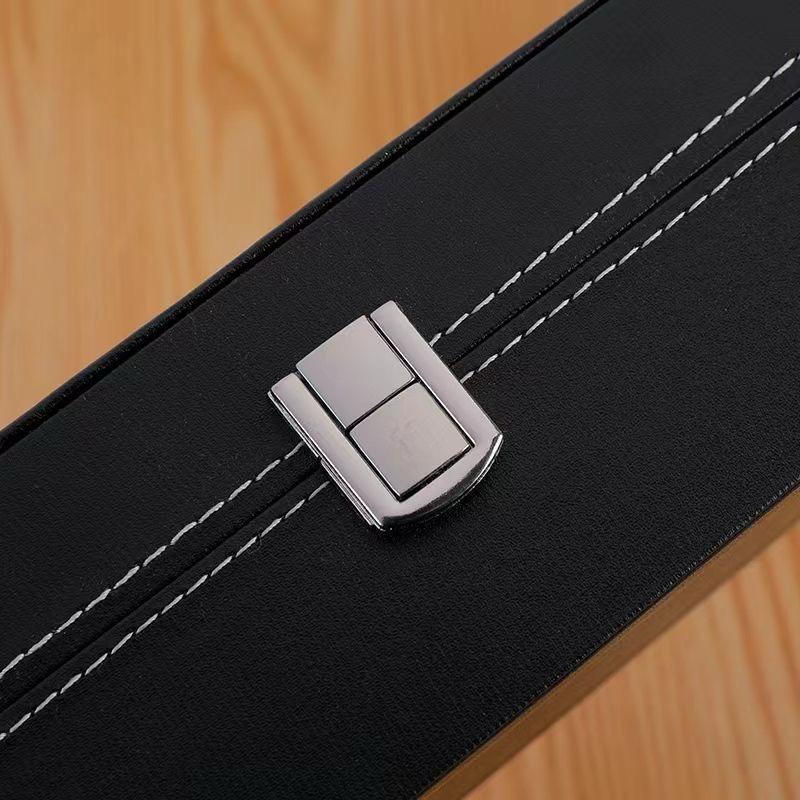 6-Slot Watch Organizer & Storage Box – Premium PU Leather Craftsmanship for Display and Protection from Scratches, Ideal as a Perfect Gift for Watch Lovers