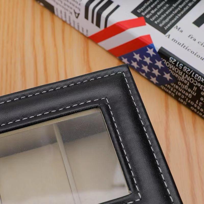 6-Slot Watch Organizer & Storage Box – Premium PU Leather Craftsmanship for Display and Protection from Scratches, Ideal as a Perfect Gift for Watch Lovers