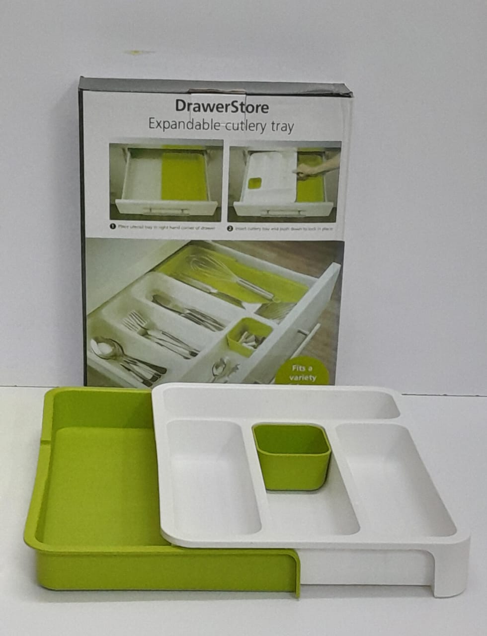 Multipurpose Plastic Cutlery Drawer Organizer – Expandable Kitchen Utensil Storage Tray for Forks, Spoons, Knives, and Cooking Tools to Declutter Home Cabinets & Drawers