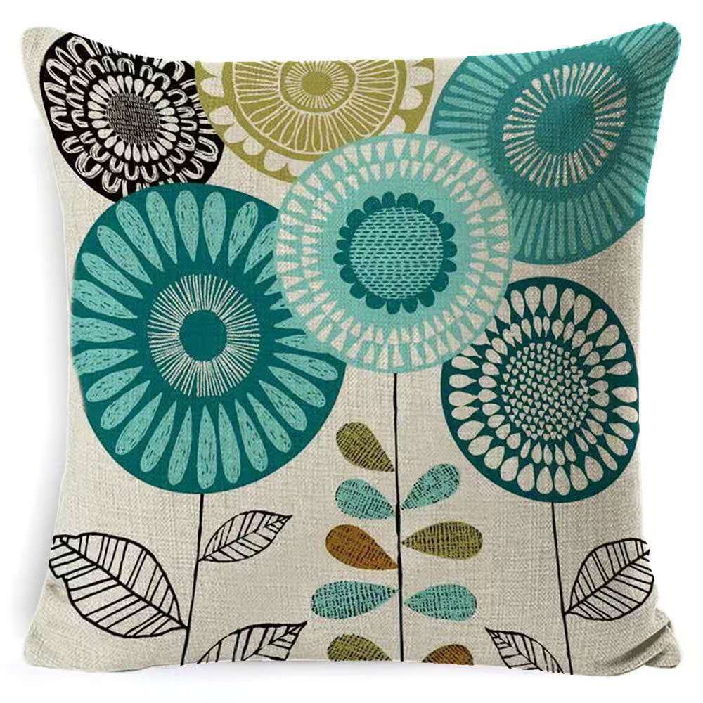 2pcs Linen Cushion Cover Size 45x45cm – Natural Linen Fabric Square Pillow Case for Couch, Bed, Living Room or Minimalist Home Decor Accents