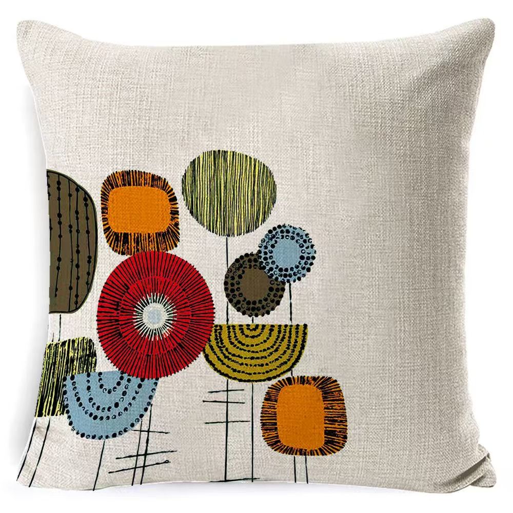 2pcs Linen Cushion Cover Size 45x45cm – Natural Linen Fabric Square Pillow Case for Couch, Bed, Living Room or Minimalist Home Decor Accents