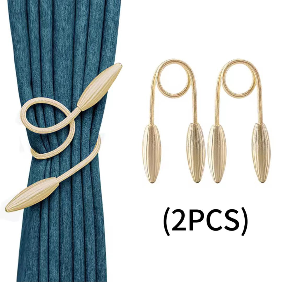 A Pair of Curtain Tie Backs – Decorative Hooks and Holdbacks for Drapes, Curtains and Window Treatments in Living Room, Bedroom or Home Decor
