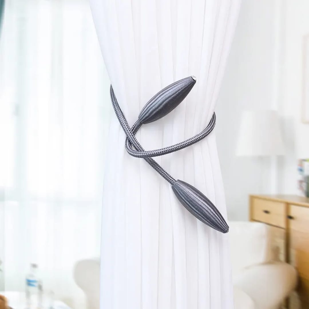 A Pair of Curtain Tie Backs – Decorative Hooks and Holdbacks for Drapes, Curtains and Window Treatments in Living Room, Bedroom or Home Decor