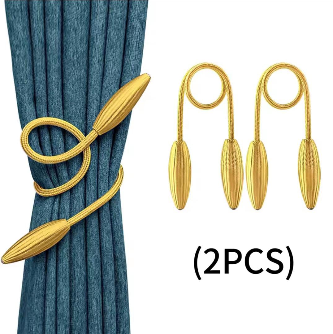 A Pair of Curtain Tie Backs – Decorative Hooks and Holdbacks for Drapes, Curtains and Window Treatments in Living Room, Bedroom or Home Decor