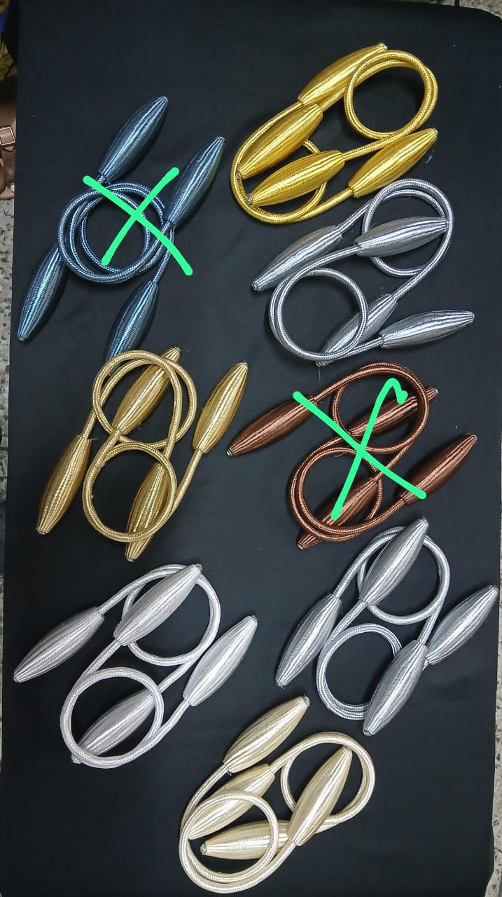 A Pair of Curtain Tie Backs – Decorative Hooks and Holdbacks for Drapes, Curtains and Window Treatments in Living Room, Bedroom or Home Decor