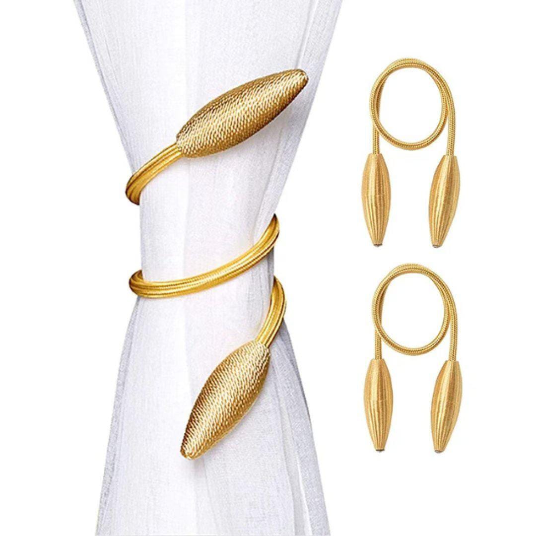 A Pair of Curtain Tie Backs – Decorative Hooks and Holdbacks for Drapes, Curtains and Window Treatments in Living Room, Bedroom or Home Decor