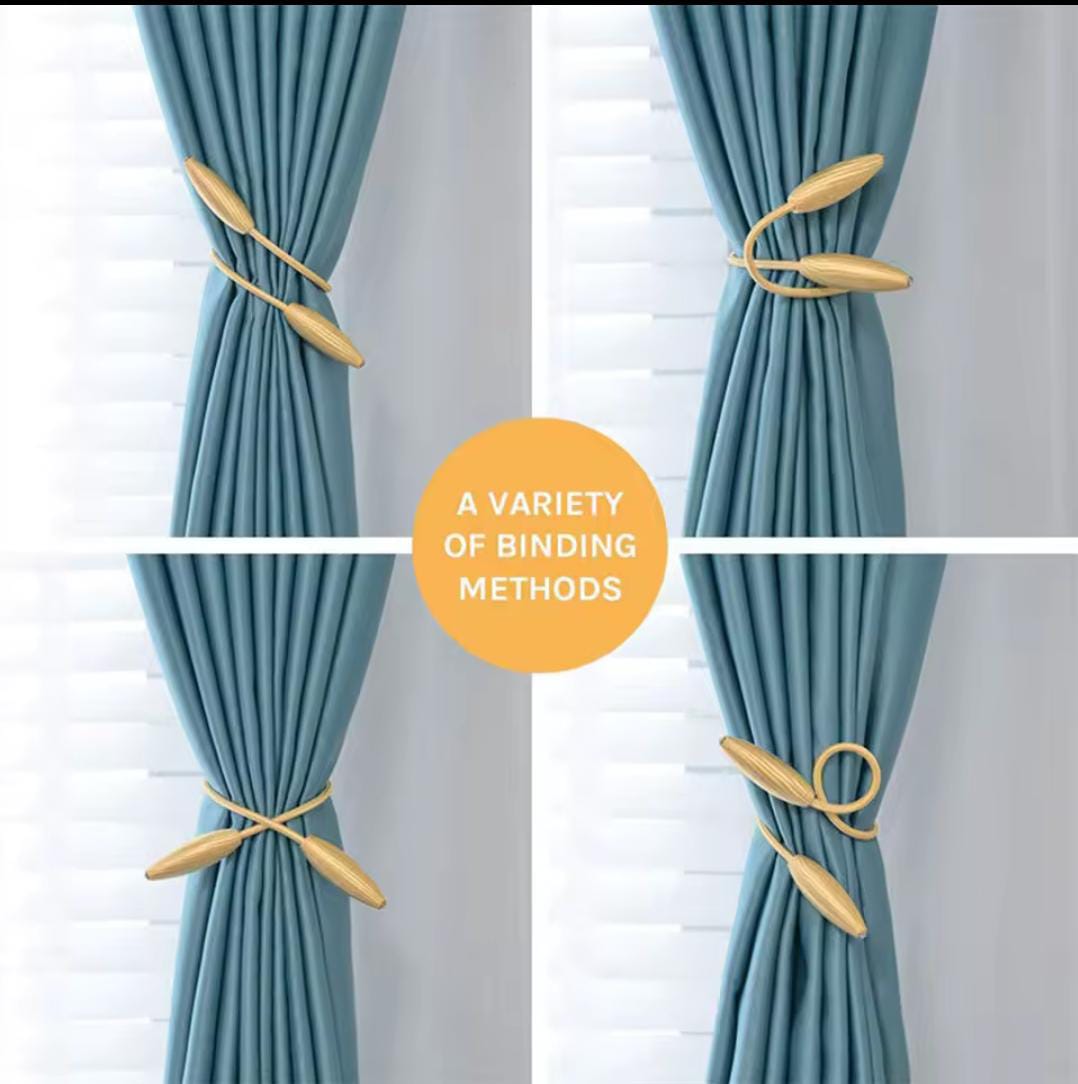 A Pair of Curtain Tie Backs – Decorative Hooks and Holdbacks for Drapes, Curtains and Window Treatments in Living Room, Bedroom or Home Decor