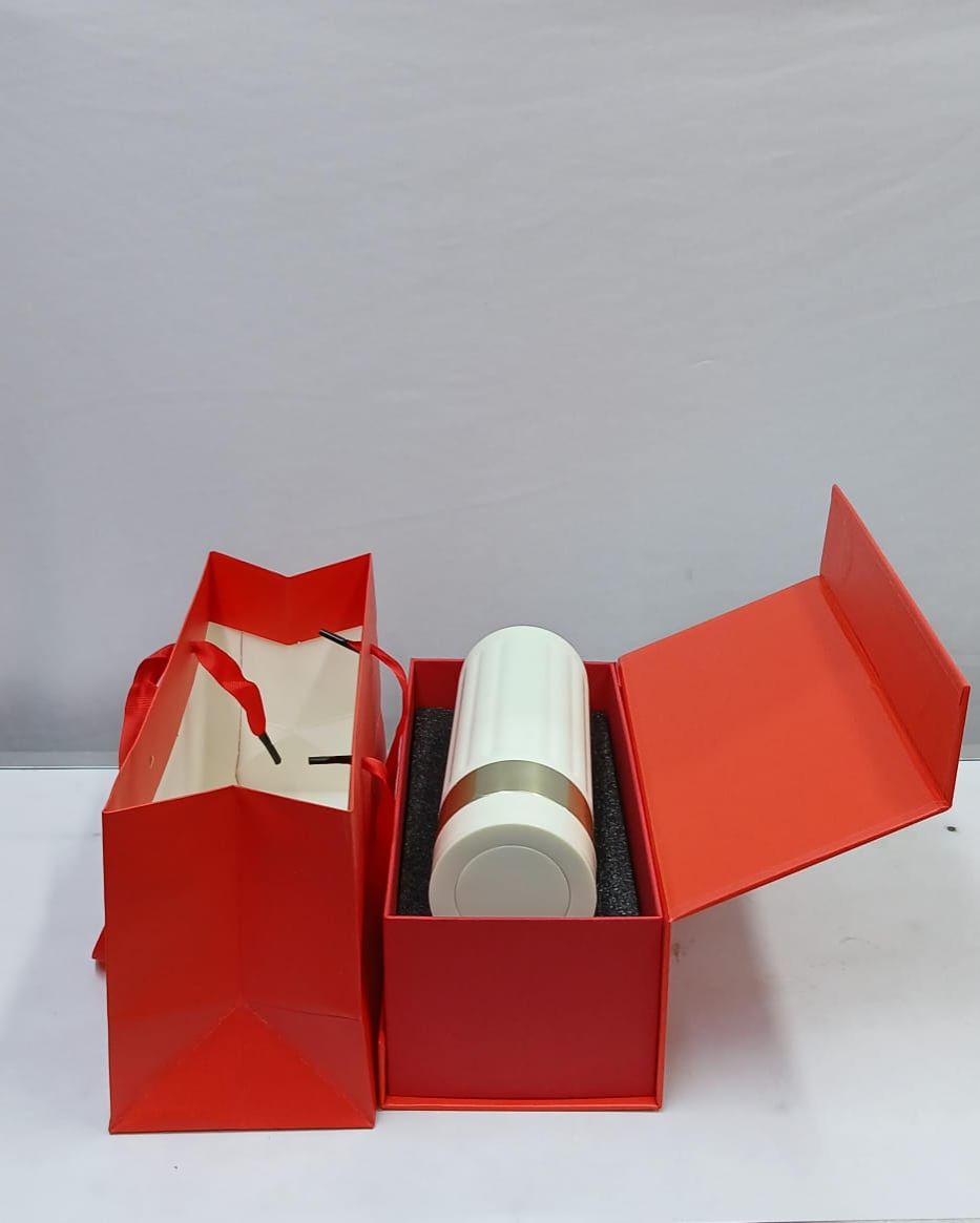 Thermal Insulated Vacuum Flask with Gift Box and Bag Set – 480ml Double Wall Stainless Steel Travel Thermos for Hot & Cold Beverages, Perfect for Gifting