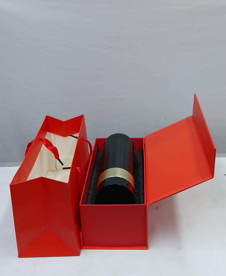 Thermal Insulated Vacuum Flask with Gift Box and Bag Set – 480ml Double Wall Stainless Steel Travel Thermos for Hot & Cold Beverages, Perfect for Gifting