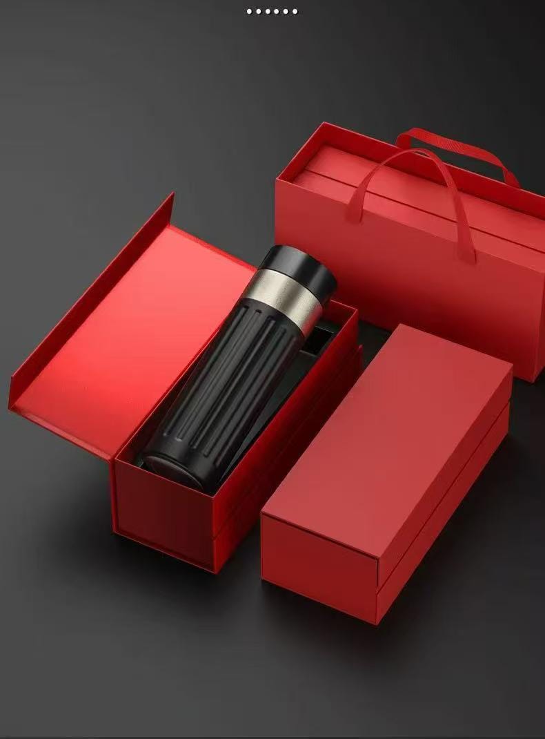 Thermal Insulated Vacuum Flask with Gift Box and Bag Set – 480ml Double Wall Stainless Steel Travel Thermos for Hot & Cold Beverages, Perfect for Gifting