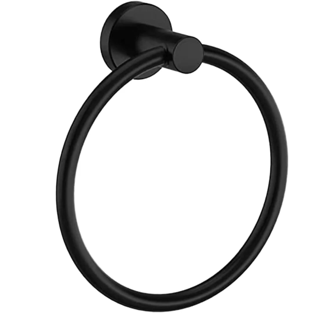 Round Towel Ring Holder Made of Stainless Steel – Wall Mounted Bathroom Towel Ring with Screws for Fixing, Ideal for Hand Towels in Bathroom or Kitchen