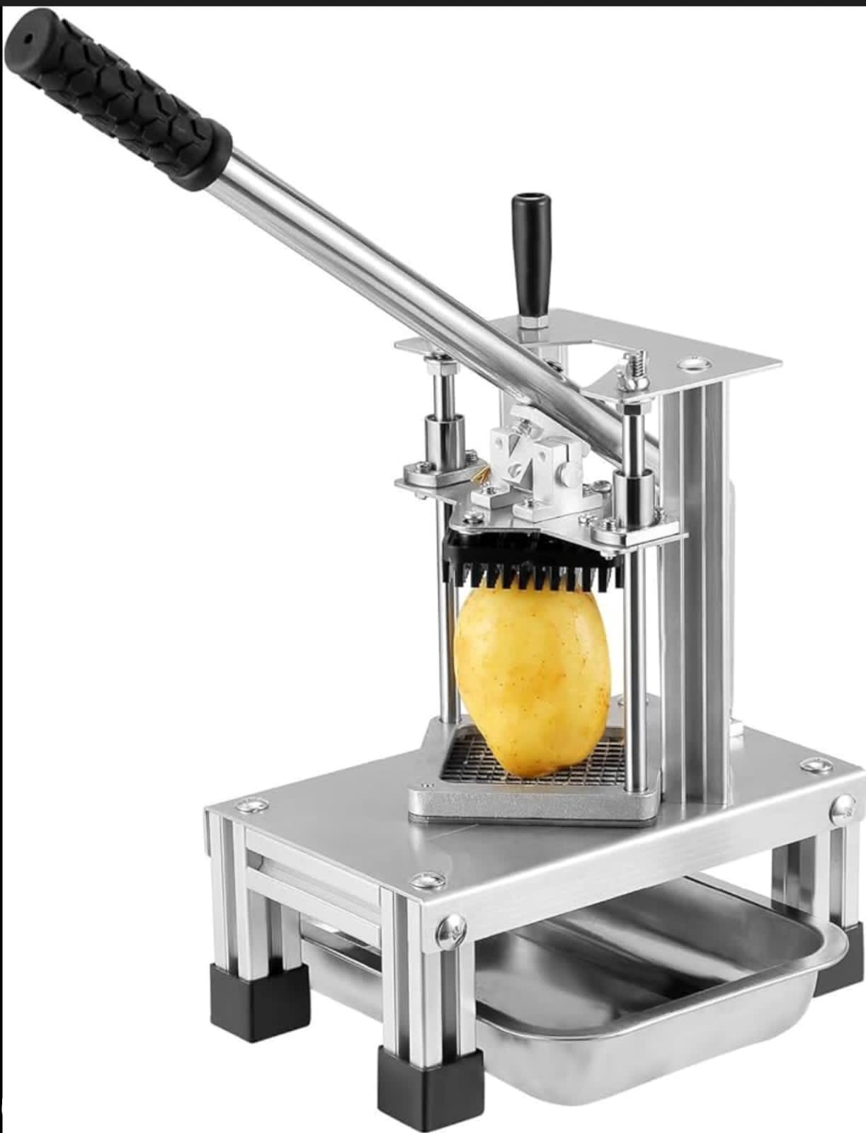 Heavy Metallic Commercial Kitchen Potatoes Chipper and Chips Slicer – Durable French Fry Cutter for Home and Hotel Use with Easy Operation