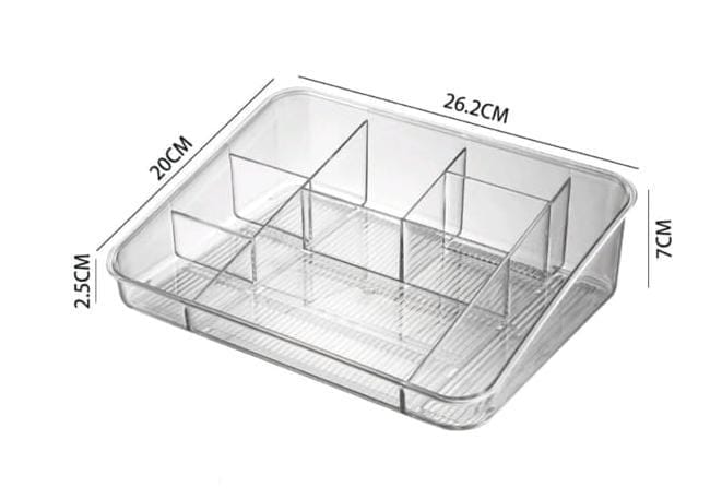 High Quality Acrylic Home Makeup and Cosmetic Tray Organizer – Clear Storage Tray for Vanity, Bathroom or Bedroom Beauty Product Organization