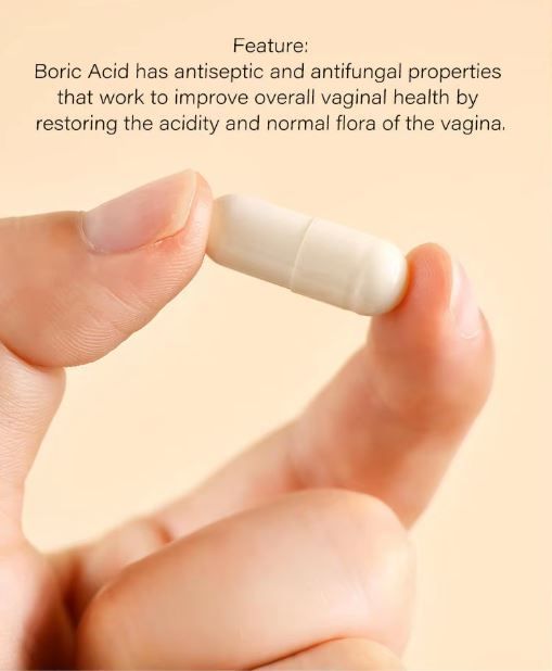 NEW!! Medical grade Boric acid suppository capsules pessaries for vaginal yoni health boric acid antibacterial boric acid oduorless for vaginal ph balance and bacteria, yeast infection solution