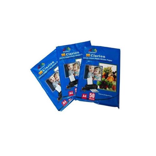 High definition Clarion Sticker photo Paper A4 glossy 50 sheets branding papers