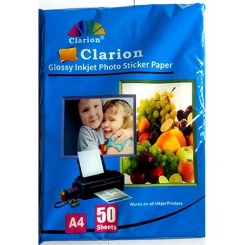 High definition Clarion Sticker photo Paper A4 glossy 50 sheets branding papers