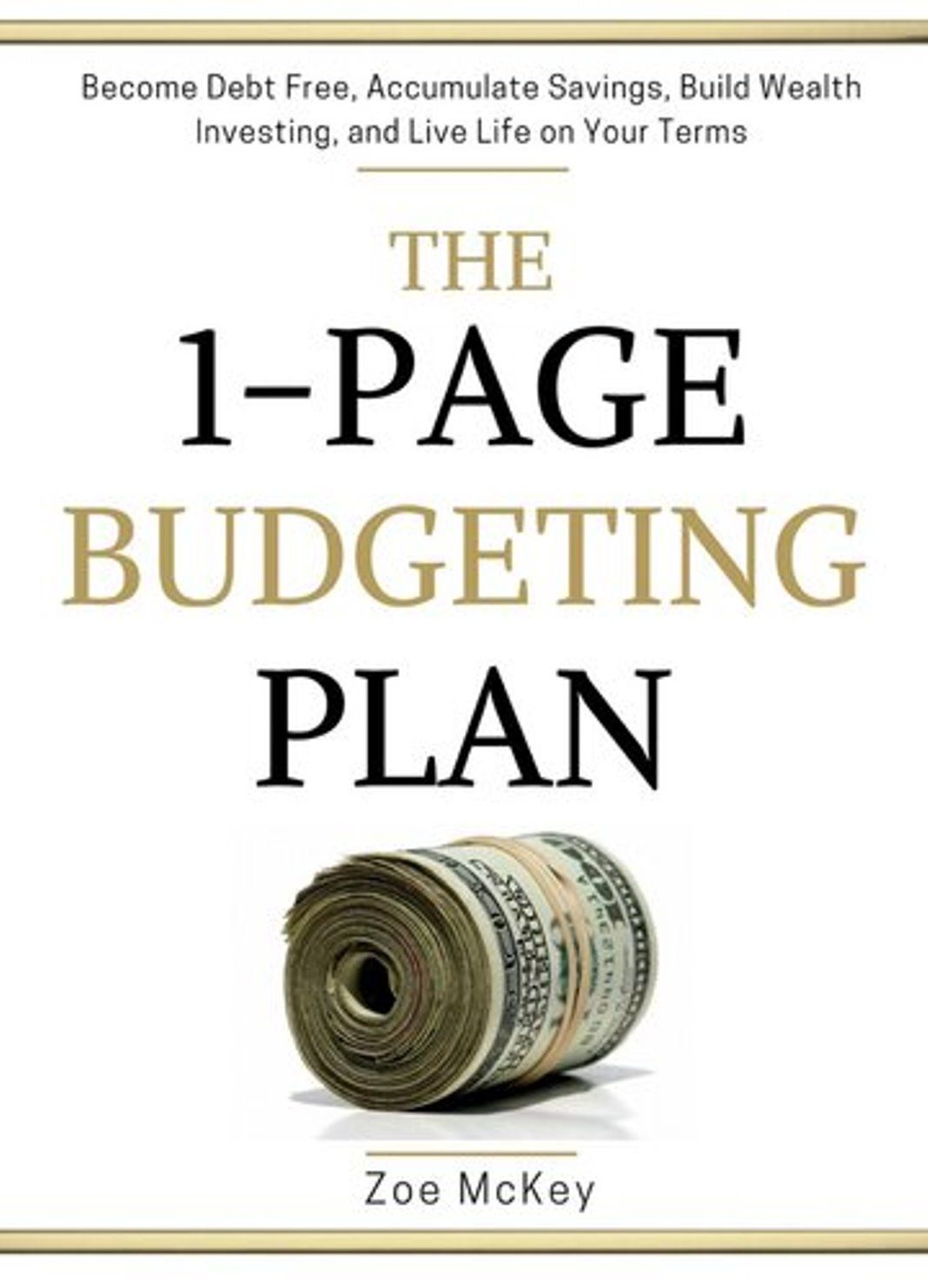"The 1-Page Budgeting Plan" Book By Zoe McKey