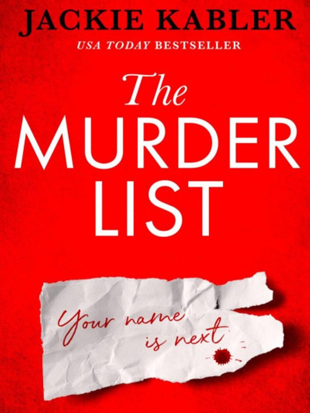 "The Murder List" Book By Jackie Kabler