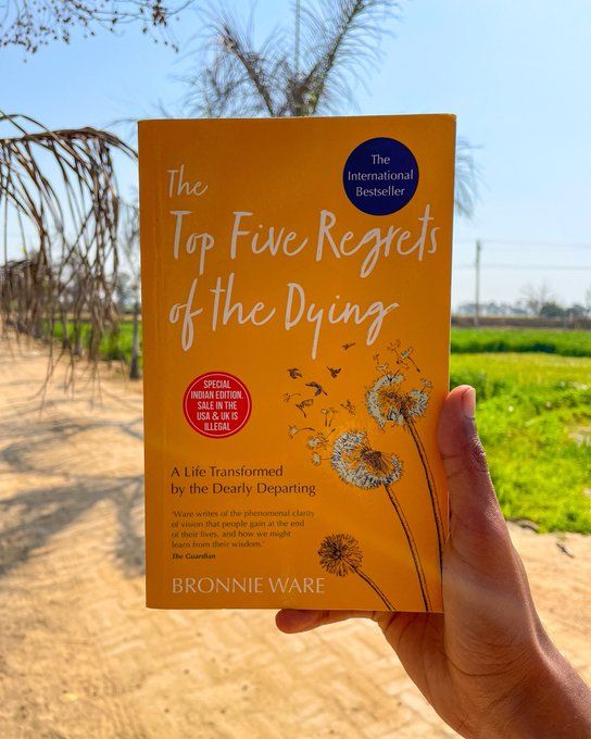 "The Top Five Regrets of the Dying" Book By Bronnie Ware